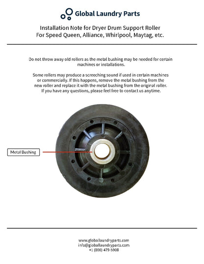 Dryer Drum Support Roller 510708P
